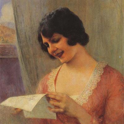 Lady Reading A Letter